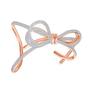 Rose gold bow bracelet