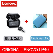 Load image into Gallery viewer, NEW Original Lenovo LP40 TWS Wireless Earphone Bluetooth 5.0 Dual Stereo Noise Reduction Bass Touch Control Long Standby 230mAH
