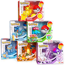 Load image into Gallery viewer, Genuine Pokemon Toy Set Toy Pocket Monster Pikachu Charmander  Mewtwo Lunala Scroll Action Figure Anime Model Children&#39;s Toys
