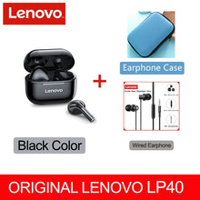 Load image into Gallery viewer, NEW Original Lenovo LP40 TWS Wireless Earphone Bluetooth 5.0 Dual Stereo Noise Reduction Bass Touch Control Long Standby 230mAH
