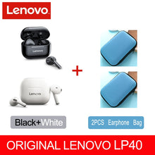 Load image into Gallery viewer, NEW Original Lenovo LP40 TWS Wireless Earphone Bluetooth 5.0 Dual Stereo Noise Reduction Bass Touch Control Long Standby 230mAH
