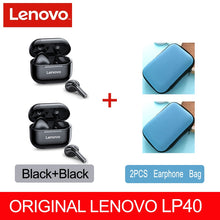 Load image into Gallery viewer, NEW Original Lenovo LP40 TWS Wireless Earphone Bluetooth 5.0 Dual Stereo Noise Reduction Bass Touch Control Long Standby 230mAH
