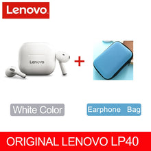 Load image into Gallery viewer, NEW Original Lenovo LP40 TWS Wireless Earphone Bluetooth 5.0 Dual Stereo Noise Reduction Bass Touch Control Long Standby 230mAH
