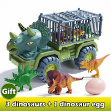 Load image into Gallery viewer, Car Toy Dinosaurs Transport Car Carrier Truck Toy Pull Back Vehicle Toy with Dinosaur Christmas Gift for Children
