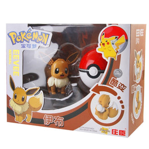 Genuine Pokemon Toy Set Toy Pocket Monster Pikachu Charmander  Mewtwo Lunala Scroll Action Figure Anime Model Children's Toys