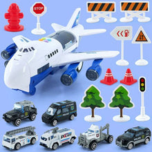 Load image into Gallery viewer, Toy Aircraft Music Story Simulation Track Inertia Children&#39;S Toy Aircraft Large Size Passenger Plane Kids Airliner Toy Car
