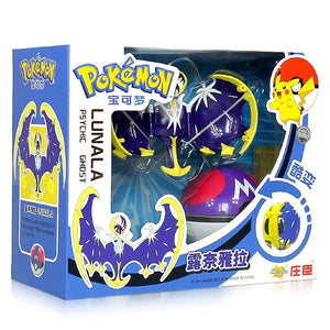 Genuine Pokemon Toy Set Toy Pocket Monster Pikachu Charmander  Mewtwo Lunala Scroll Action Figure Anime Model Children's Toys