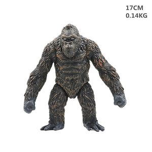 Godzilla VS King Kong Of Monsters Soft Rubber Large Doll Action Figure PVC Toy Hand Made Model Fury Dinosaur Joint Movable Figma