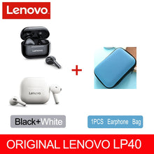 Load image into Gallery viewer, NEW Original Lenovo LP40 TWS Wireless Earphone Bluetooth 5.0 Dual Stereo Noise Reduction Bass Touch Control Long Standby 230mAH
