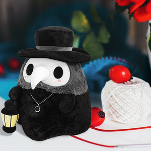 Luminous Couple Cartoon Animal Plague Doctor Beak Stuffed Plush Toy Valentine'S Day Beak Doctor Party Prom Props Plush Toy Gifts