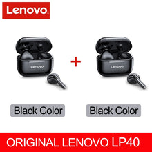 Load image into Gallery viewer, NEW Original Lenovo LP40 TWS Wireless Earphone Bluetooth 5.0 Dual Stereo Noise Reduction Bass Touch Control Long Standby 230mAH
