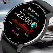 Load image into Gallery viewer, LIGE 2021 New Smart Watch Men Full Touch Screen Sport Fitness Watch IP67 Waterproof Bluetooth For Android ios smartwatch Men+box
