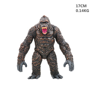 Godzilla VS King Kong Of Monsters Soft Rubber Large Doll Action Figure PVC Toy Hand Made Model Fury Dinosaur Joint Movable Figma