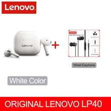 Load image into Gallery viewer, NEW Original Lenovo LP40 TWS Wireless Earphone Bluetooth 5.0 Dual Stereo Noise Reduction Bass Touch Control Long Standby 230mAH
