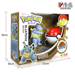 Genuine Pokemon Toy Set Toy Pocket Monster Pikachu Charmander  Mewtwo Lunala Scroll Action Figure Anime Model Children's Toys