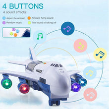 Load image into Gallery viewer, Toy Aircraft Music Story Simulation Track Inertia Children&#39;S Toy Aircraft Large Size Passenger Plane Kids Airliner Toy Car

