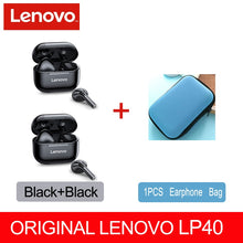 Load image into Gallery viewer, NEW Original Lenovo LP40 TWS Wireless Earphone Bluetooth 5.0 Dual Stereo Noise Reduction Bass Touch Control Long Standby 230mAH
