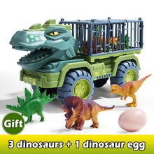 Load image into Gallery viewer, Car Toy Dinosaurs Transport Car Carrier Truck Toy Pull Back Vehicle Toy with Dinosaur Christmas Gift for Children
