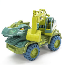 Load image into Gallery viewer, Car Toy Dinosaurs Transport Car Carrier Truck Toy Pull Back Vehicle Toy with Dinosaur Christmas Gift for Children
