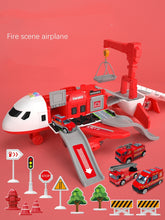 Load image into Gallery viewer, Toy Aircraft Music Story Simulation Track Inertia Children&#39;S Toy Aircraft Large Size Passenger Plane Kids Airliner Toy Car
