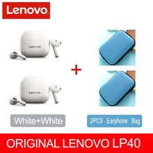 Load image into Gallery viewer, NEW Original Lenovo LP40 TWS Wireless Earphone Bluetooth 5.0 Dual Stereo Noise Reduction Bass Touch Control Long Standby 230mAH
