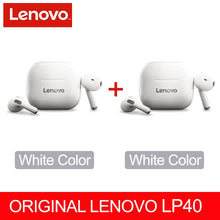 Load image into Gallery viewer, NEW Original Lenovo LP40 TWS Wireless Earphone Bluetooth 5.0 Dual Stereo Noise Reduction Bass Touch Control Long Standby 230mAH
