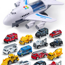 Load image into Gallery viewer, Toy Aircraft Music Story Simulation Track Inertia Children&#39;S Toy Aircraft Large Size Passenger Plane Kids Airliner Toy Car
