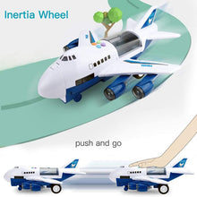Load image into Gallery viewer, Toy Aircraft Music Story Simulation Track Inertia Children&#39;S Toy Aircraft Large Size Passenger Plane Kids Airliner Toy Car
